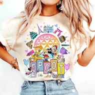 Mickey Mouse T-Shirt From Disney Epcot Center 2026 For Men And Women Good Quality Cotton Fashion Cas