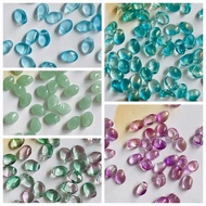 (combo of 10 pieces) 6*8mm multicolored glass water drop beads, Raw materials for making antique jew