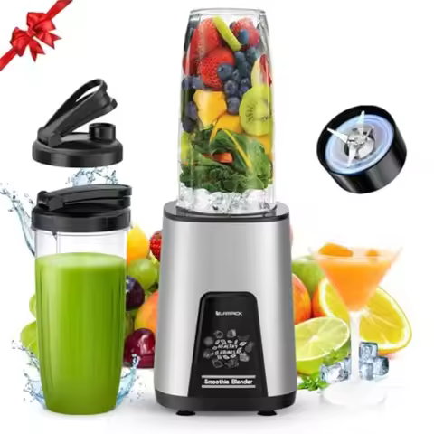 Blenders for Smoothie, 900W Personal Blender for Shakes and Smoothies with 2 * 22oz BPA Free Portabl