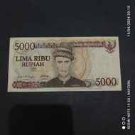 OLD MONEY 5000 RUPIAH 1986 TEUKU UMAR UANG KERTAS LAMA INDONESIA ASLI