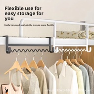 Dormitory Bedside Hanger Clothes Hook Organizer Iron Storage Rack for Bunk Bed Dorm Essentials