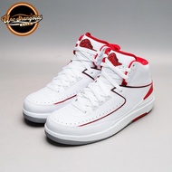 North Carolina University Air Jordan 2 Cement Infrared AJ2 Jordan 2 White Red 385475-102