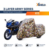 Waterproof Cover for YAMAHA R15 Motorcycle | Army Series Xshield | 3 Layers Anti-fade Long Term Prot