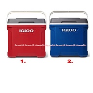 MERAH Igloo 15L Iglo Cooler Box Cooler Box Series latitude With Handle Blue Red 15Litter Cooler Box Keeping 3 Days Red Blue Igloo