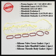 PROTON INSPIRA 4B10 4B11 LANCER ASX EVOLUTION OUTLANDER SILICONE VALVE COVER GASKET INLET MANIFOLD T
