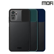 紅米Redmi Note 10 4G MOFI 型盾系列 半透磨砂 鏡頭滑蓋保護殼 手機後背硬殼Case Shell 0769A