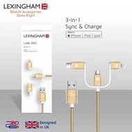 Lexingham Pro 3-in-1 Lightning + Type C + Micro USB