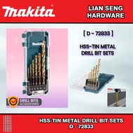 MAKITA HSS-TIN METAL DRILL BIT SETS ( D - 72833 )