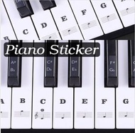 全城熱賣 - 電子琴88鍵盤貼 自學鋼琴 易認琴位 鋼琴鍵盤貼 鋼琴五線譜貼紙#G889002010