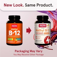 Jarrow, Methyl B-12, Cherry , 500mcg / 1000mcg / 2500mcg | 100 Chewable Tablets | Methyl B-12, 5000m