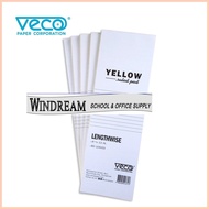 ♚ ✒ ● Veco Yellow Pad Paper lengthwise size : 4-1/4 x 13in