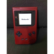 USED MOD Nintendo Gameboy Original GB with IPS Screen - RED original shell