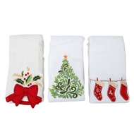Christmas Series Cotton Towels Christmas Bells Christmas Tree Stockings Towels Towels Decoration Gif
