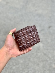 [HCM]Ví Cá Sấu Nam Bóp Cá Sấu 100% Giá Sĩ Tận Xưởng. Ví Gai Lưng Cá Sấu Khâu Viền Tay 01 Mặt