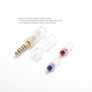 1 Set Acrylic plastic Assembly Welding Earphone Plug Audio Jack Splitter Slider Connector 2Pin 0.78m