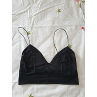 Si bra size M 80 B C black mesh