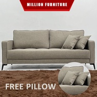 Million Furniture-Modern Style 3 Seater Fabric Sofa
