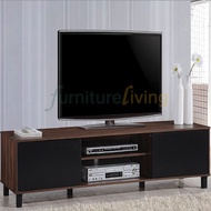 Furniture Living TV Cabinet / TV Console / TV Rack (Columbia + Black)