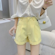 ใหม่! ! กางเกงขาสั้นผู้หญิงขาสั้นเอวยางยืด สวมใส่สบายที่บ้าน ใส่อยู่บ้าน ใส่ไปข้างนอก แฟชั่นรูปแบบเฉ
