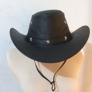 Cowboy Hat Topi Koboy Pria Kulit Sapi Asli Model Laken
