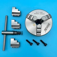 SANOU Lathe Chuck 80mm Lathe Chuck 3 Jaw K11-80 Lathe Scroll Chuck Mini Metal Chuck