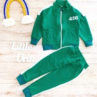 HIJAU [LITTLEORIN] boys' jacket suit GameSQUID || Jacket Set Green GameSQUID 456 for Boys, 3rd Editi