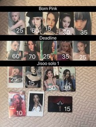 Blackpink 小卡 Born Pink, Deadline, Jisoo Solo Photocards