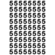 READY STOCK MALAYSIA - BALLOON STICKER NUMBER (A4 SIZE)