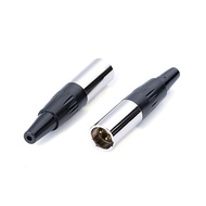Mini XLR 3 Pin Aviation Connector Male Socket Zinc Alloy Copper 3pin Adapter for MIC Microphone Audio Video Connecting