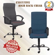 Executive Highback Fabric Office Chair / Kerusi Pejabat Beroda Eksekutif / Kerusi Office Pengurus