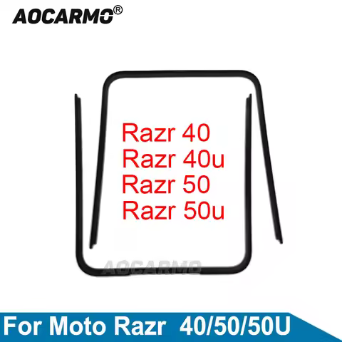 Aocarmo For Moto Motorola Razr 40 40U 50 Ultra Front Screen Stand Middle Bezel Frame LCD Display Bra