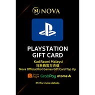 Nova Official PlayStation Gift Card Top Up | Kad Rasmi Malaysia | ShopeePayLater GrabPayLater Atome