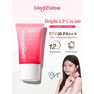 Glad2.Glow Lychee Vitamin Water Cream Brightening Moisturising Protect 3IN1Tone Up Sunscreen SPF30PA