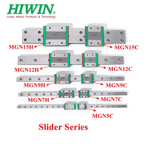 HIWIN Original Miniature Linear Guide Rail Slide Block MGN5C MGN7C MGN7H MGN9C MGN9H MGN12C MGN12H M
