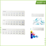 [LovoskibcMY] Diamond Sizer Shape Guide Portable Acrylic 20x5cm Clear Ring Diamond Size and Shape Co