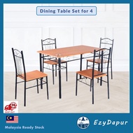 EZYD 1 + 4 Dining Table Set / 4 Meja Makan 4 Kerusi Dining Table Set Meja Makan