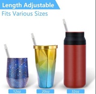 伸縮可重複使用吸管連旅行輕便盒 gawckp1 Telescopic Reusable Straw with Travel Case 隨身餐具 可重用餐具 環保餐具 便攜餐具 環保吸管 折疊餐具 不銹