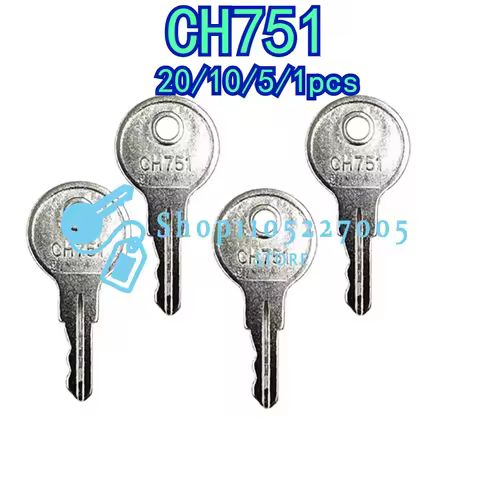 20/10/5/1 PCS CH751 Copper Keys Universal Keys 751CH Key for Elevator Lock Control Cabinet Room Car 