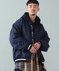 BEAMS  棒球外套 運動外套 深藍色 復古 古著 nautica stussy