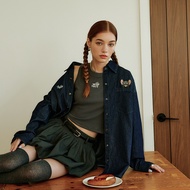 CACO-Teffie Skin-Friendly Soft Denim Shirt-Women [L2WB008]