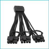 UTAKEE 18AWG 16 Pin to 3 x 8 Pin GPU Wiring Cable for Desktop Routing