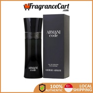 Giorgio Armani Code EDT for Men (30ml/75ml/125ml) [Brand New 100% Authentic Perfume FragranceCart] Eau de Toilette Man