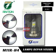 MATA NEW Motorcycle LED Headlight H4 Hi-Lo DC 9V-18V 18W RTD M11RA 2 Eyes HID