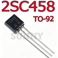 50~100PCS C458 2SC458D 0.1A/30V Low Power Triode NPN Transistor Brand New Domestic In-line TO-92