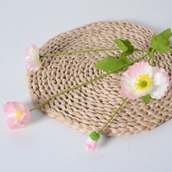 [MY Ready Stock] 1PC Corn Poppy Yu Meiren 4 Heads Artificial Flower High Quality | Bunga Hiasan Home