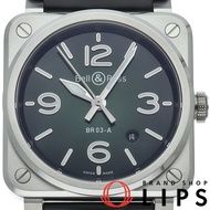 Bell & Ross BR-03 綠色精鋼 42 毫米 BR03A-GN-ST/SCA 男士腕錶，綠色，成色極佳，帶原廠錶盒、保固卡，不銹鋼錶殼/橡膠錶帶，全新