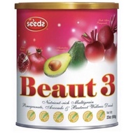 SEEDS BEAUT 3 NUTRIENT-RICH MULTIGRAIN POMEGRANATE,AVOCADO&-BEETROOT WELLNESS DRINK(650G) READY STOC