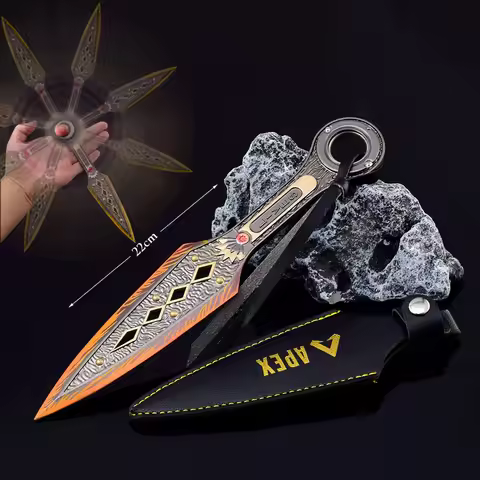 Apex Weapon Legends Heirloom Wraith Kunai 22cm Alloy Metal Knife Katana Swords Rotatable Game Weapon