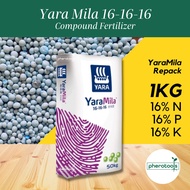 1KG Baja YaraMila 16-16-16 Compound Fertilizer Yara Baja Subur (Pherotools Fertilizer BAJA Durian) (Plants &amp; Bugs)