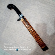 GOLOK BAJA ELMAX WITH AMBOYNA BURL GOLSEM ELMAX GOLOK SEMBELIH PREMIUM